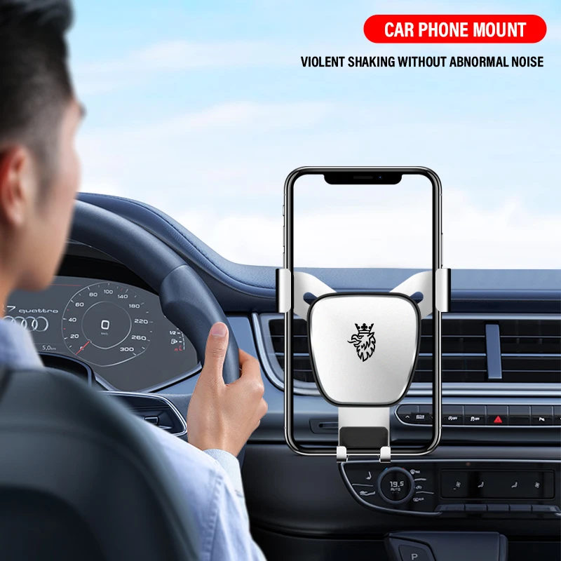 

Gravity Car Phone Holder Vent Clip Mount 360-Degree Rotation Smartphone Stand for SAAB 03-10 Scania BJ SCS 9-5X 95 93 900 4289X