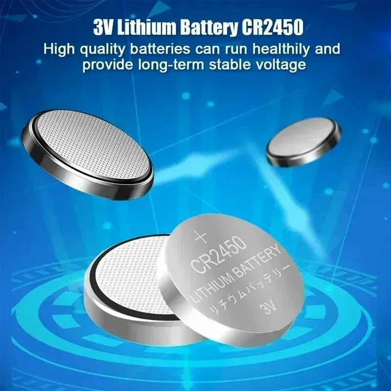 3 В 600 мАч CR2450 Кнопковая батарея для часов KCR2450 5029LC LM2450 DL2450 ECR2450 BR2450 CR 2450 Литиевые