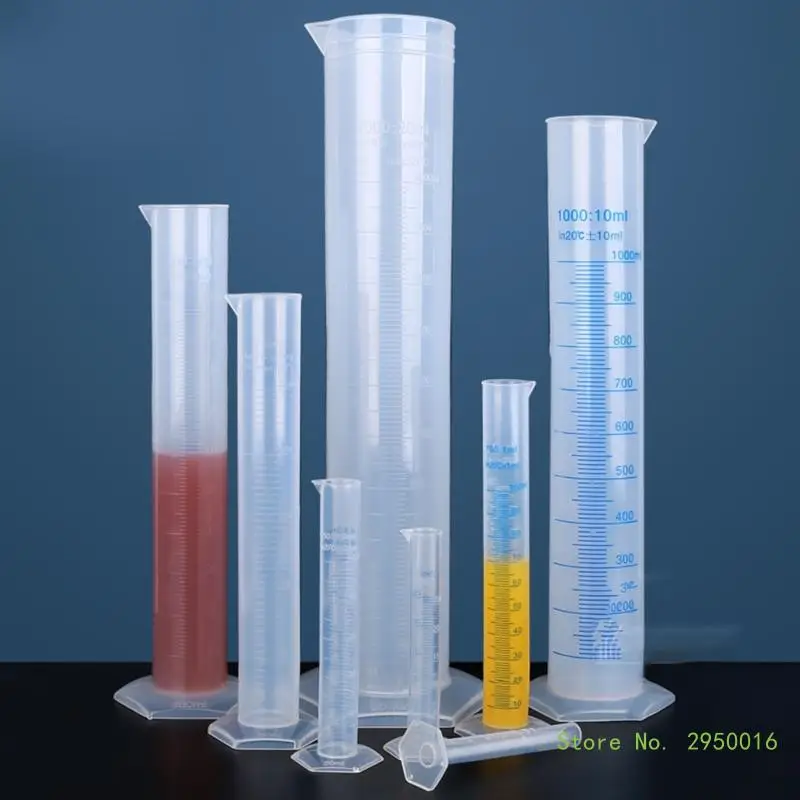 8 шт./набор мерный цилиндр с шестигранным основанием 10-2000 мл
