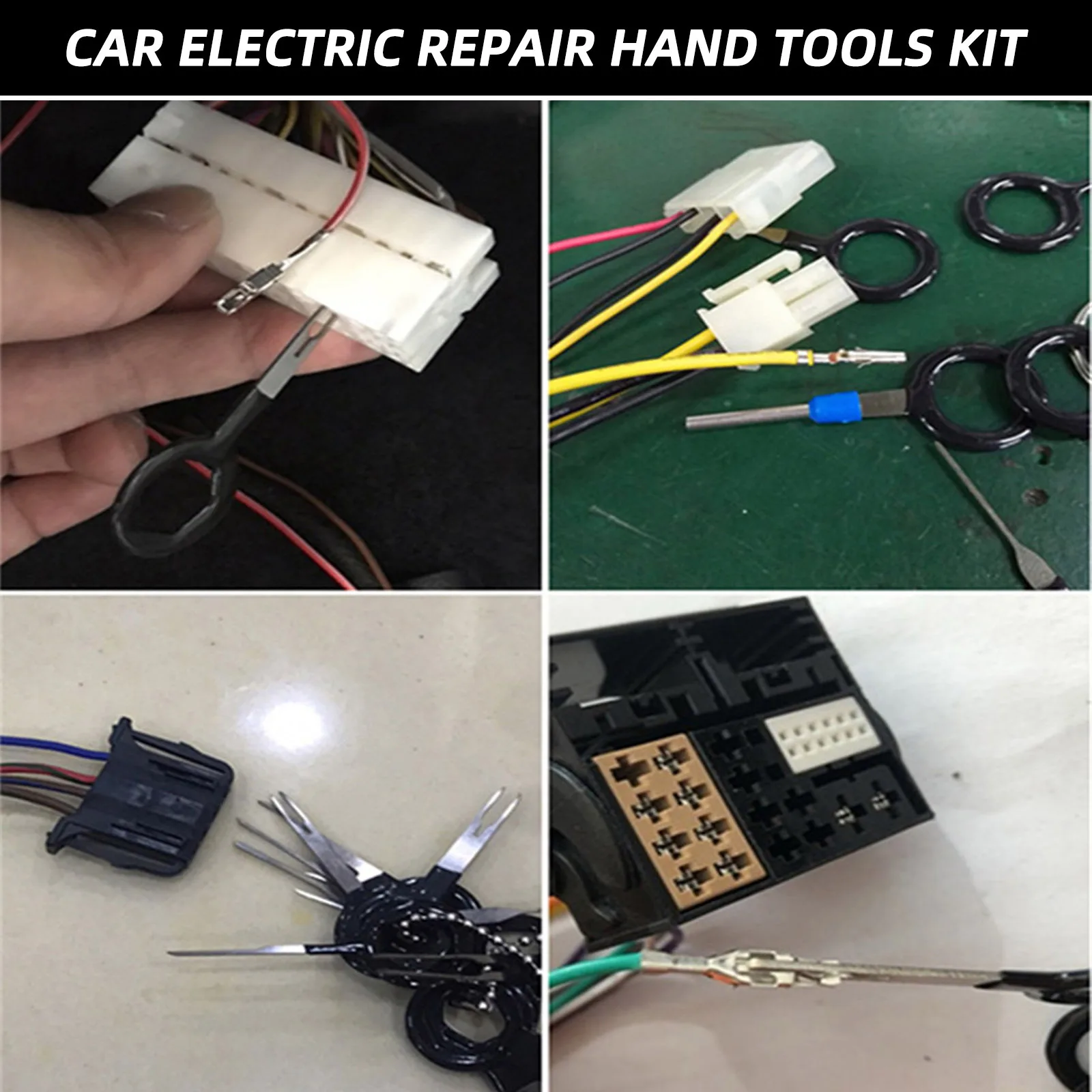 Car Repair Terminal Removal Electrical Wiring Wire Harness Crimp Connector Pin Extractor Kit Repair Hand Tools Needle W/EVA Case images - 6