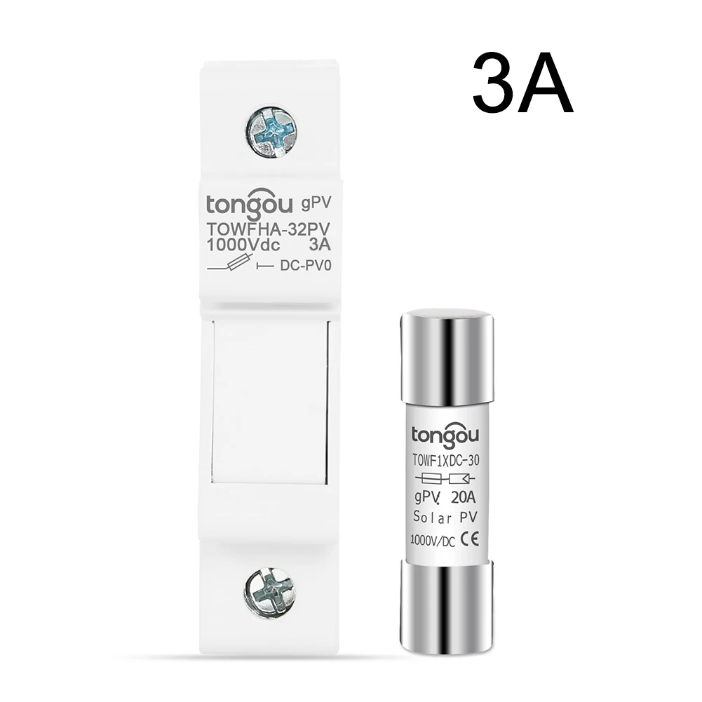 1 комплект 10/15/20/25/30A 1000 В солнечный для фотоэлектрического предохранителя с