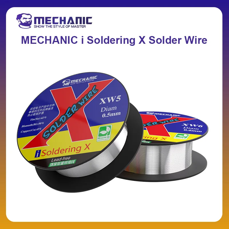 

Механический паяльный провод XW XW5/XW6 0,5/0,6 мм 40 г