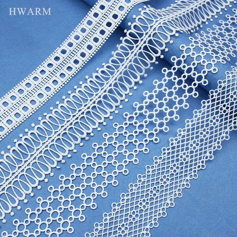 

10yard Lace Fabric For Women Skirt Dress Accessories Sewing Trimming DIY Table Runner Curtain Embroidery Water-Soluble Milk Silk