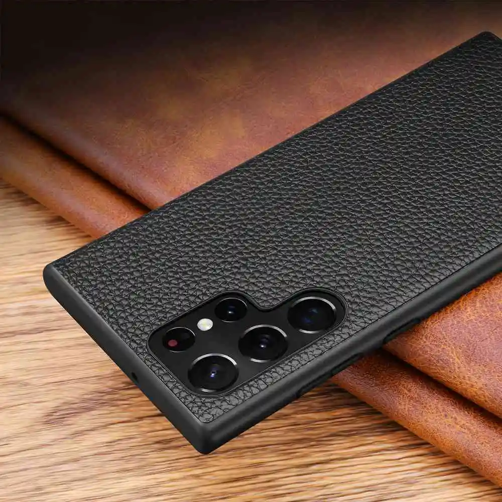 Genuine Leather Case For Samsung Galaxy S22 S21 S23 Plus Ultra Case Luxury Phone Bags Cases For Samsung S21 Plus S22 Ultra Cover