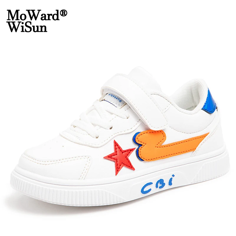 

Кроссовки детские из ПУ кожи, Повседневные Дышащие, Нескользящие, износостойкие, спортивная обувь для мальчиков и девочек, Размеры 26-37