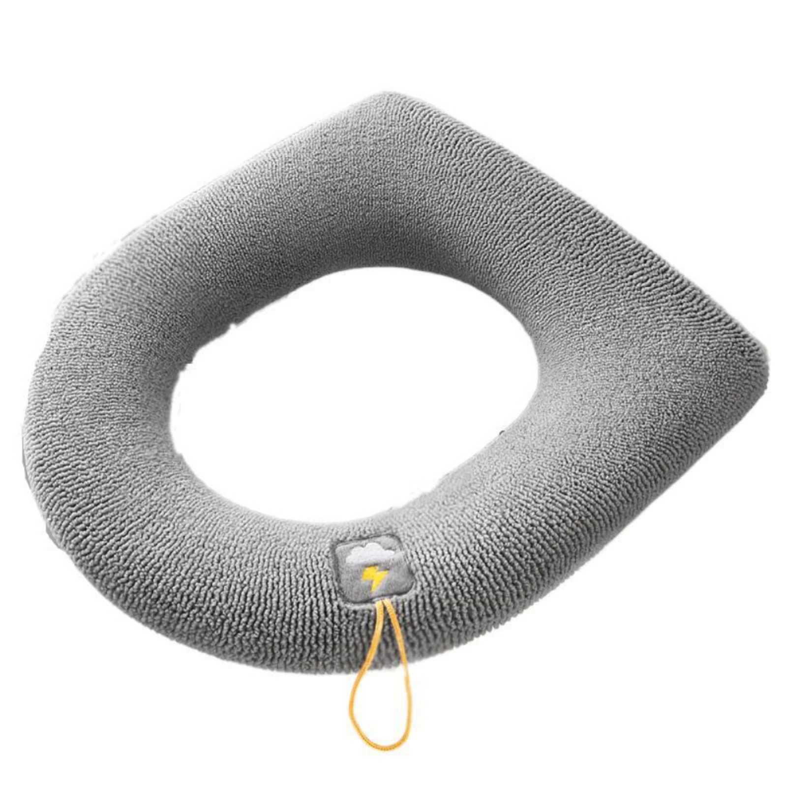 

Washable Toilet Cover Portable Handle Toilet Seat Cushion Thickened 360 ° All-around Household Toilet Collar Wholesale Bathroom
