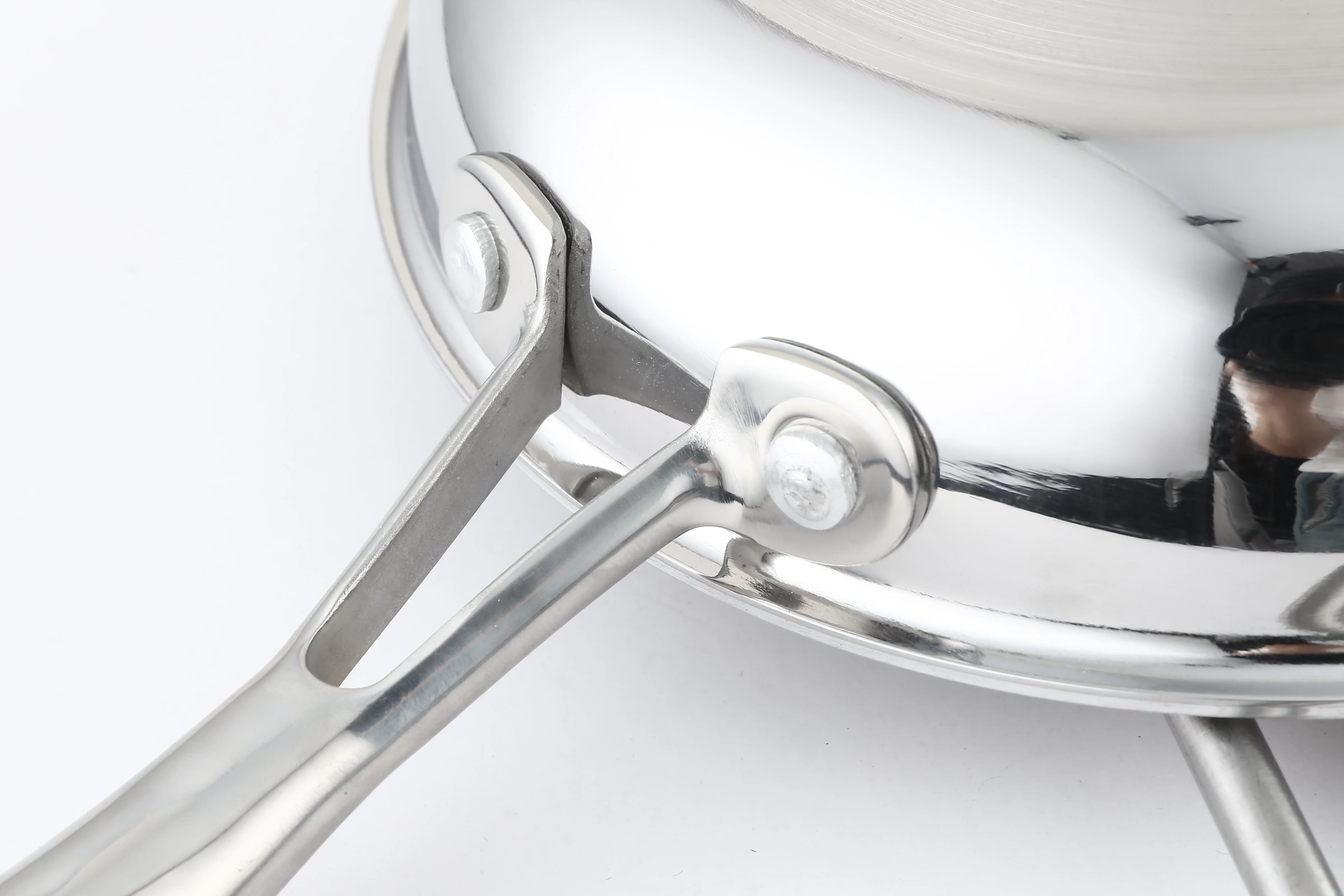 Сковорода антипригарная трехслойная с стеклянной крышкой 11 дюймов 20-28 см