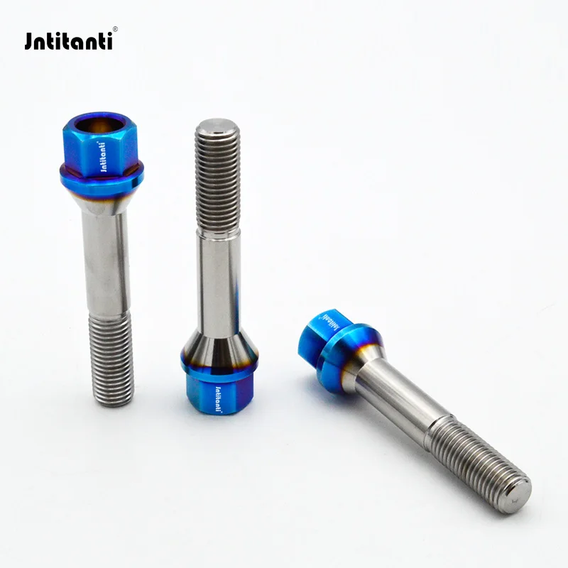 Титановый колесный болт Jntitanti Gr5 M12x1 5x28-50 мм для BMW VW Benz Alfa Romeo и т. д. винтов обода