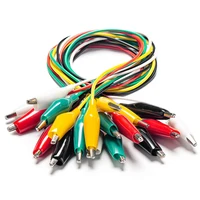 10pcs electrical alligator clips with wires test leads sets and stamping jumper wires for circuit connectionexperiment