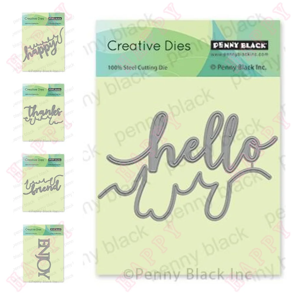 

Thanks Friend Enjoyment Metal Cutting Dies Diary Scrapbook Paper Card Photo Album Decoration Craft Engraving Making Embossing