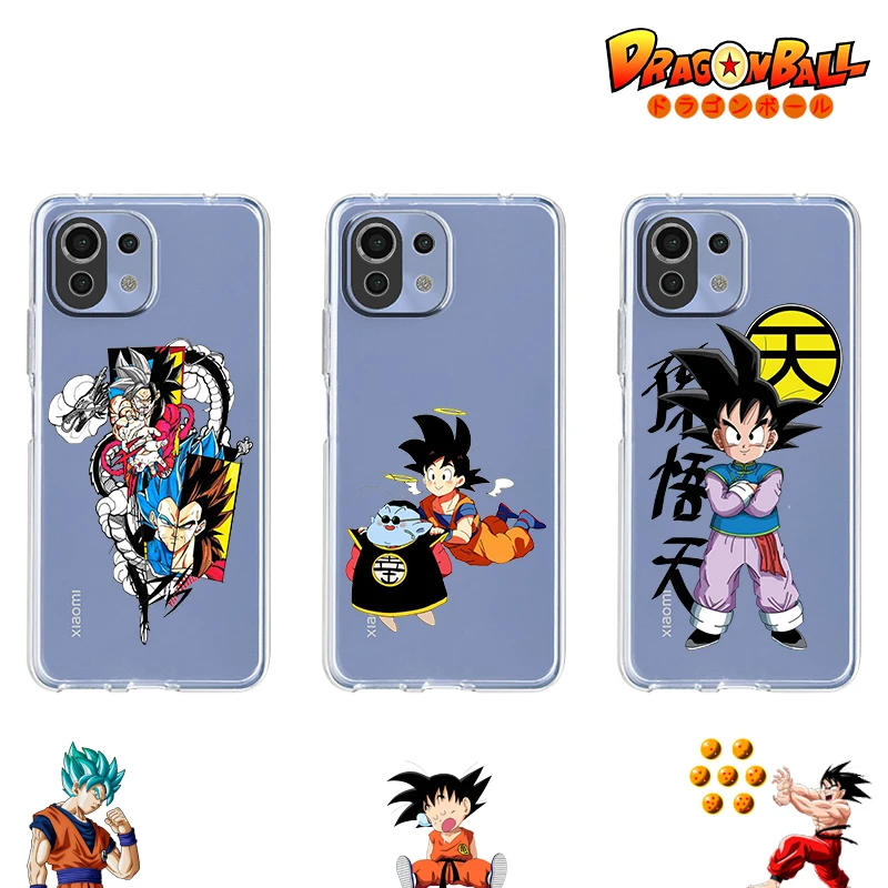 

Anime Dragon Ball Goku For Xiaomi 11 11T 10T 9T Note 10 Ultra Pro Lite 5G Silicone Soft Transparent Phone Case Cover Coque Capa