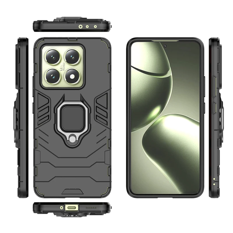 Чехол для Xiaomi 14T противоударный магнитный держатель на палец задняя крышка 14 T Pro