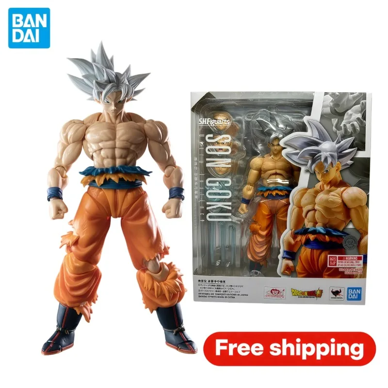 Фото Оригинальная коллекционная фигурка Bandai SHFiguarts Dragon Ball Super Son Goku Ultra Instinct с подвижными суставами, подарок в коробке №1