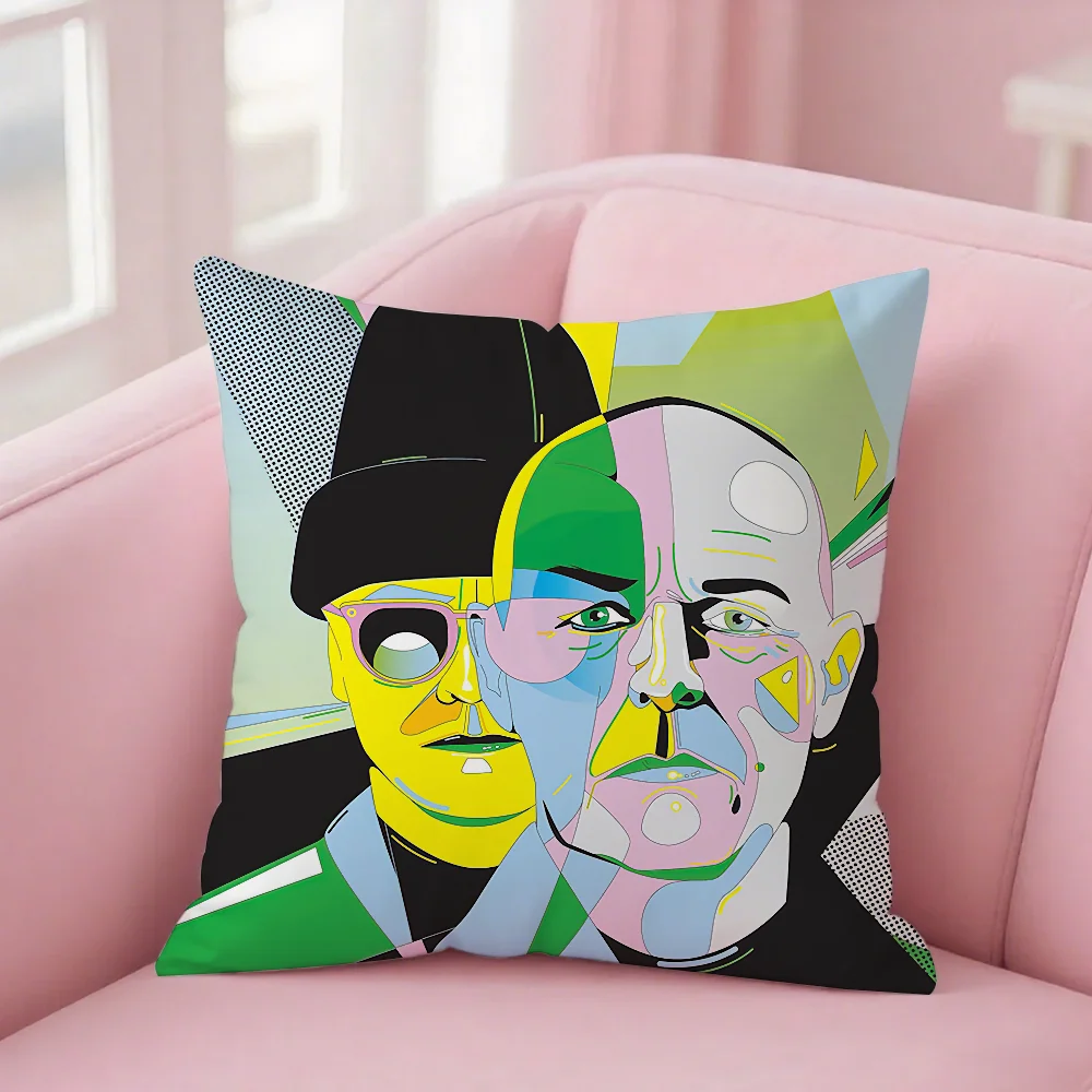 Фото Pet Shop Boys Nonetheless Music Pillow Case Square Double-Sided Printing Short Plush Sofa Cushion Cover Bedroom Bedside Pillow №5