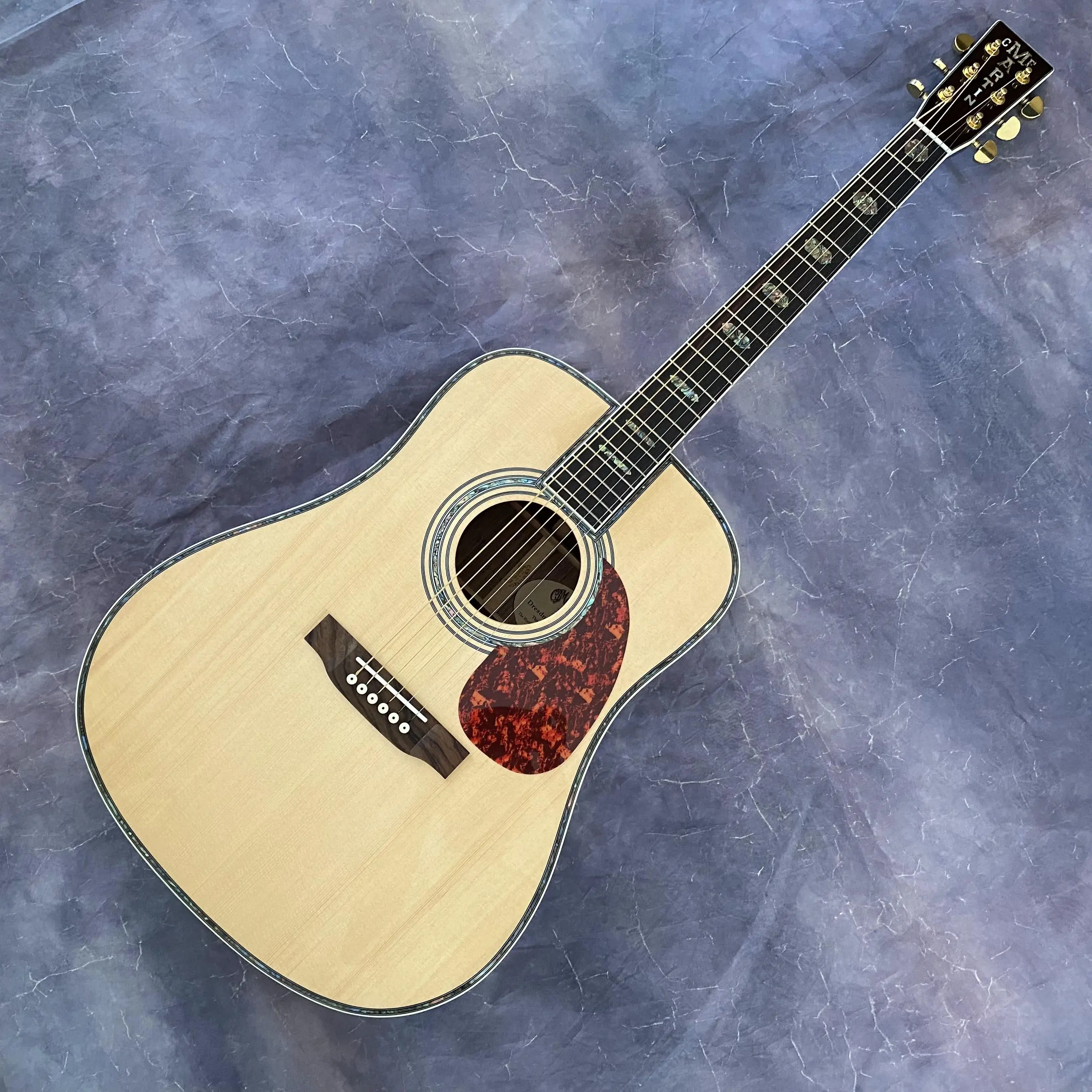 D45 41 дюйм твердая ель акустическая электрогитара гриф из палисандра 20 ладов 6