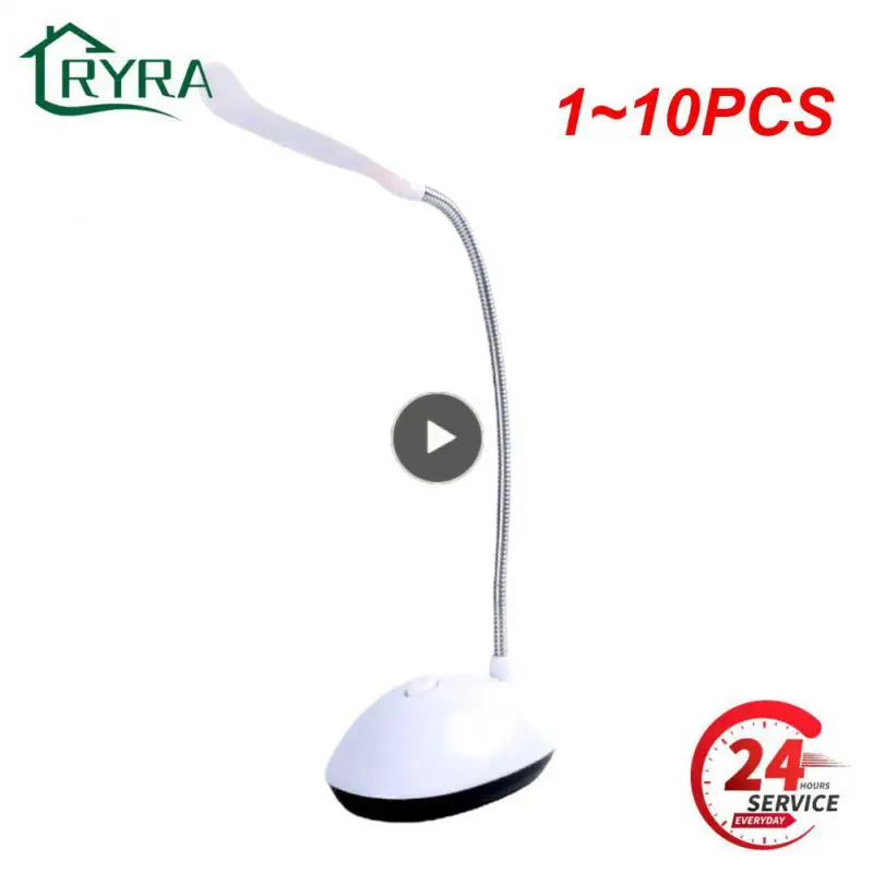 

Настольная лампа для кабинета, компактный настольный светильник с регулируемой яркостью, 3 аккумулятора ААА, не входит в комплект, 1 ~ 10 шт.