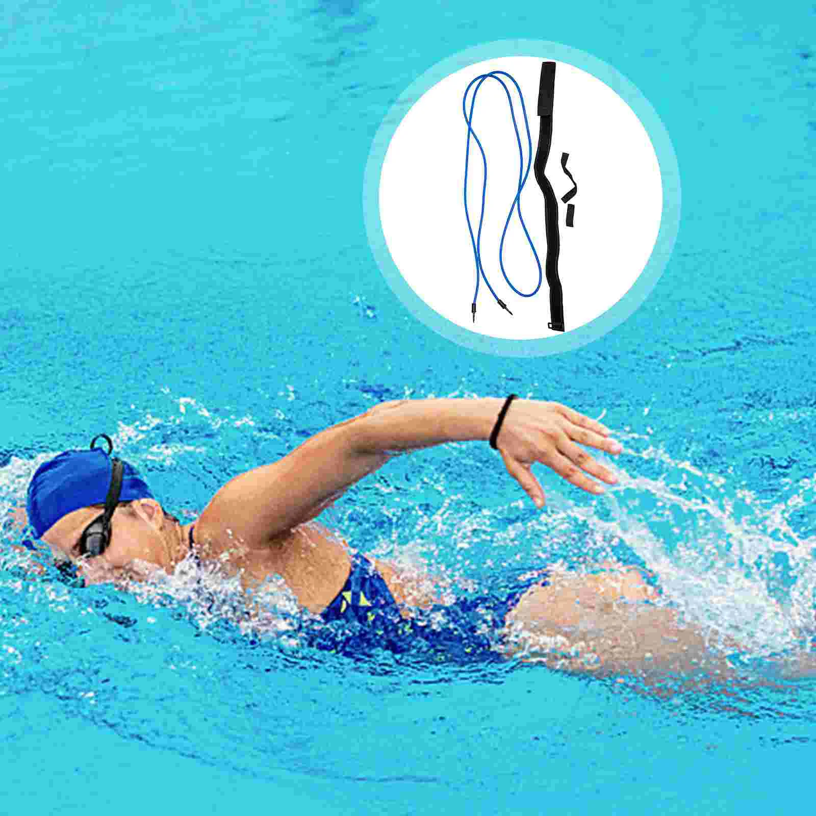 

Swimming Swim Belt Resistance Bungee Training Pool Bands Trainer Equipment Stationary Band Harness Ankle Kit Tether Tool Strap