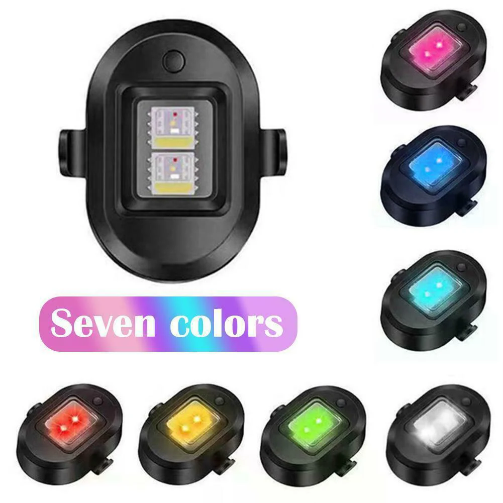 

Strobe Light Drone Light USB 1 Set Universal 2X 3.7v 7 Colors Accessories Bike Modified Motorcycle Rechargeable