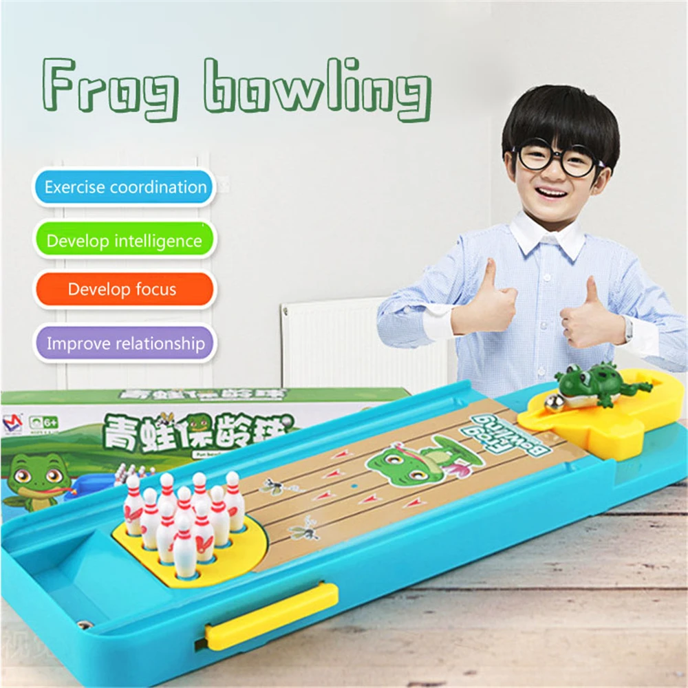 

Parent-Child Interactive Table Sports Game Toy Bowling Educational Gift For Kids Mini Desktop Bowling Game Toy Funny Indoor Toys