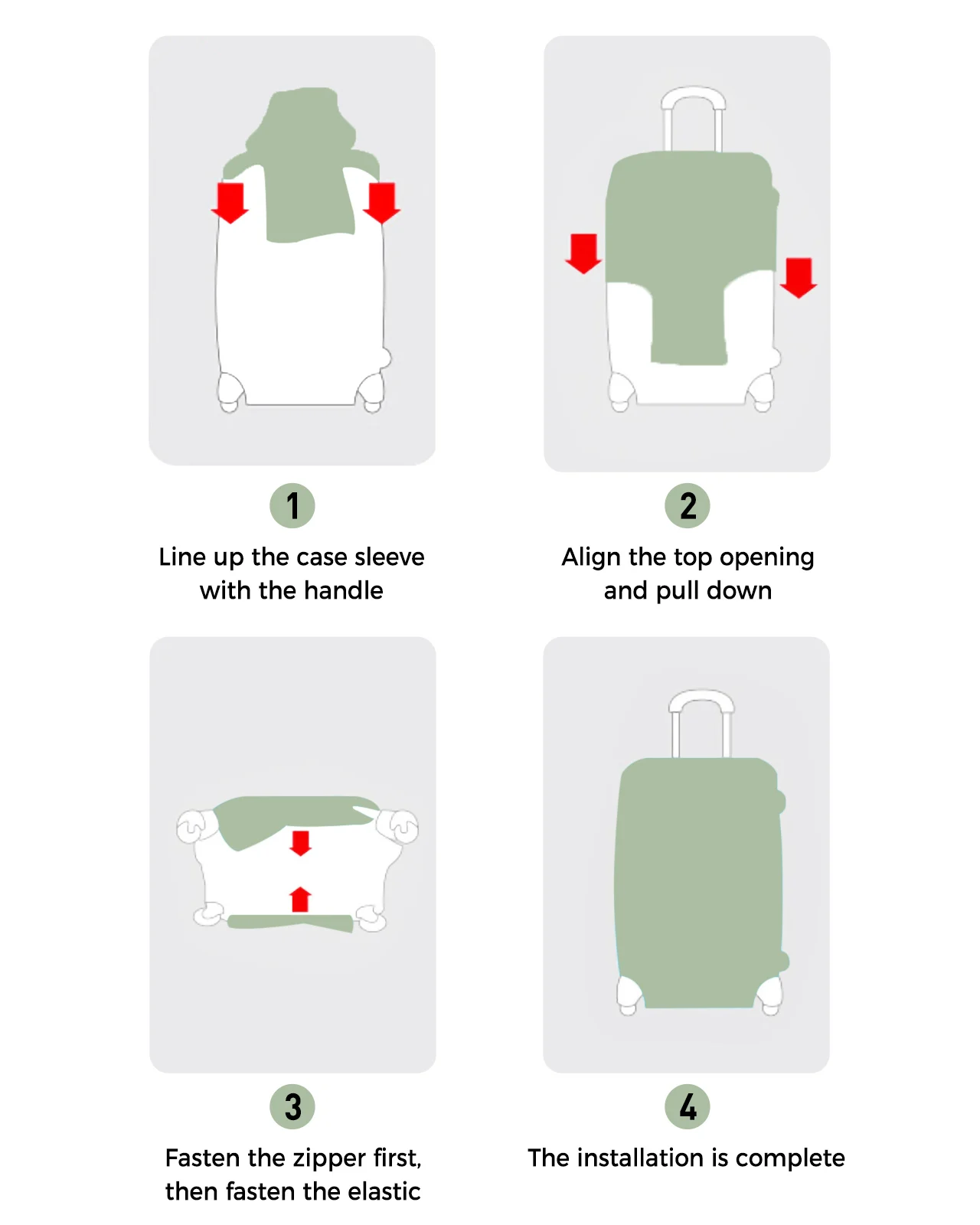 Защитный чехол для чемодана Эластичный багажа