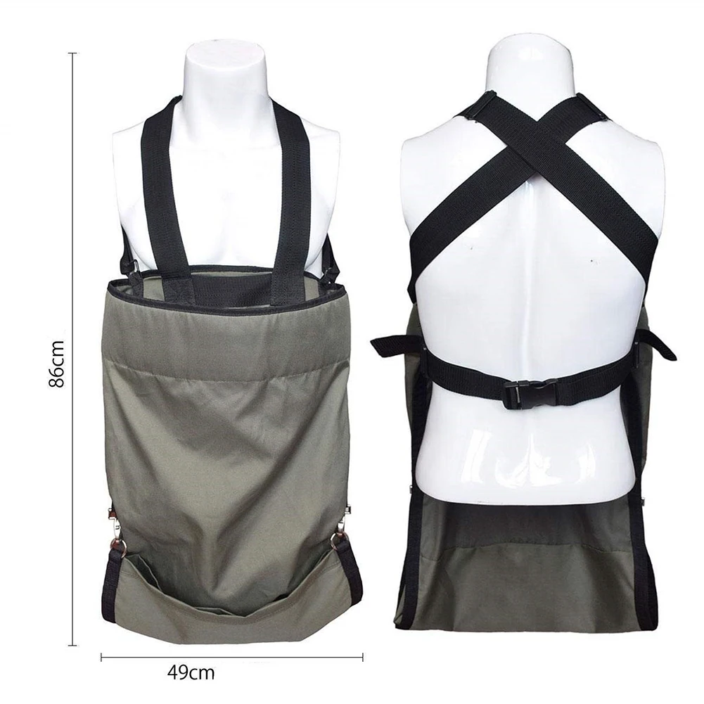 Фартук-сумка с регулируемыми ремнями 86*49 см 33 8*19 2 дюйма 600D ткань Оксфорд большая