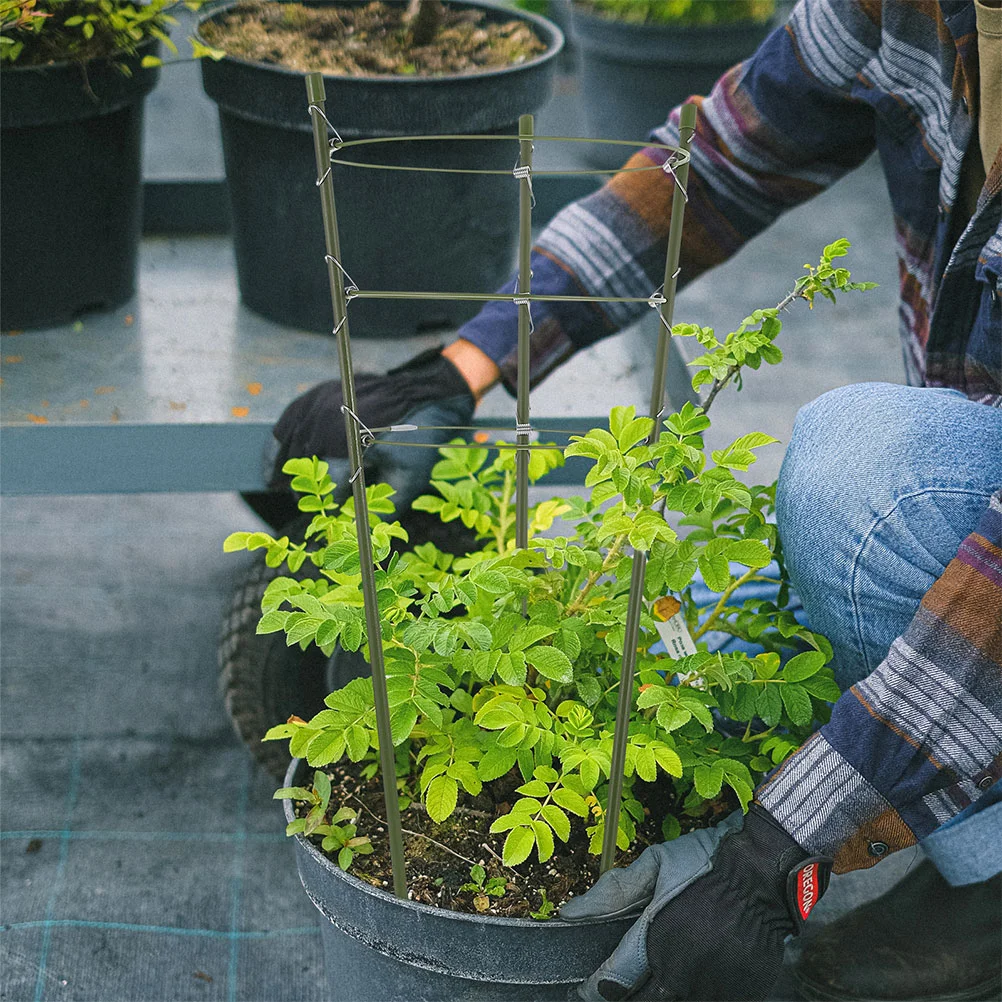 3 комплекта кронштейнов для внутренних и наружных розовых проволочных растений