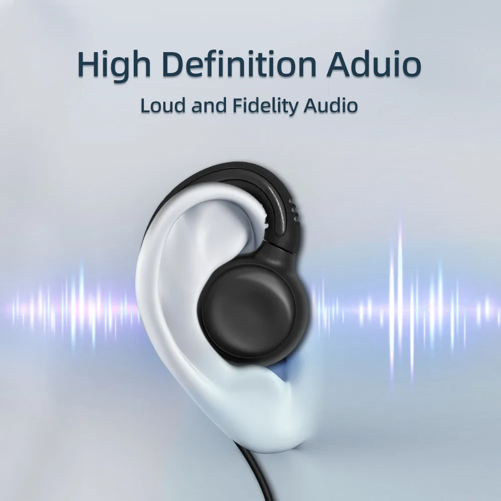 Original 2 PIN Earpiece Headset PTT MIC Walkie Talkie 180 Swivel Ear Hook Interphone Earphone for BAOFENG UV5R UV10R UV16KENWOOD