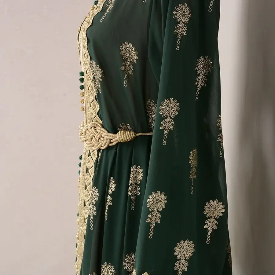 Ближневосточные мусульманские комплекты арабская одежда халат кардиган с