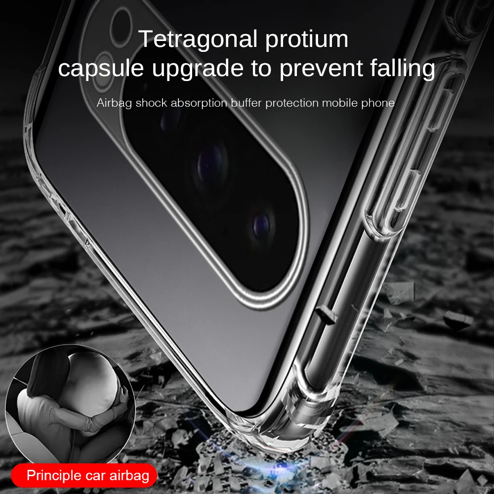 z poduszką powietrzną Etui na telefon Google PIxel 9 Pro XL Przezroczysta folia hartowana Pixel 9Pro 9ProXL 5G szkło powłoki Ochrona obiektywu 6