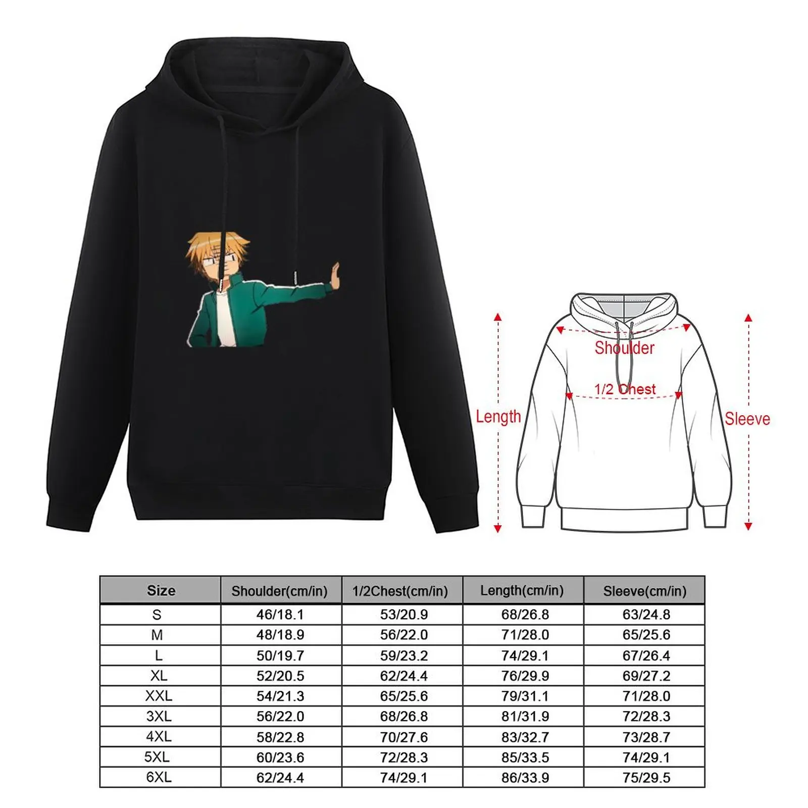 Забавный пуловер с капюшоном в стиле Хакуми Усуи манги осенние новые толстовки и