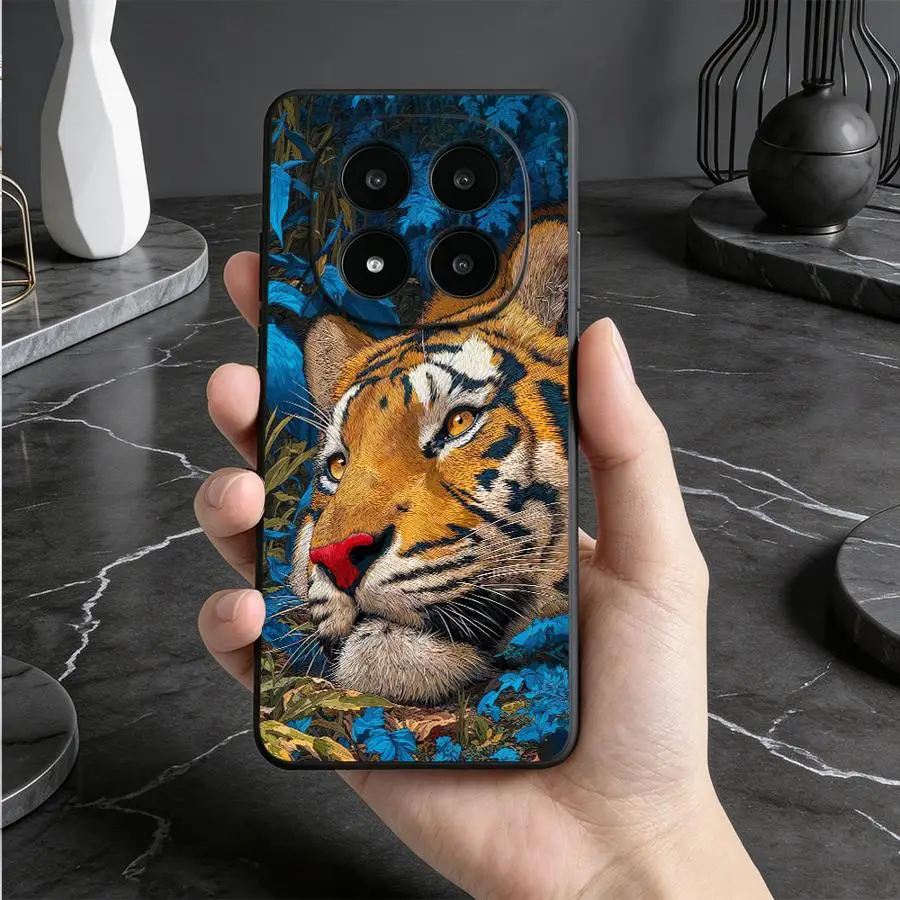 Фото Чехол для телефона с изображением тигра в джунглях для Xiaomi Redmi Note 15 A4 A5 A3 A1 12C 13C 10 14 13 Pro Plus 14C 9 8 7 K80 12 11 A2 K40 №1