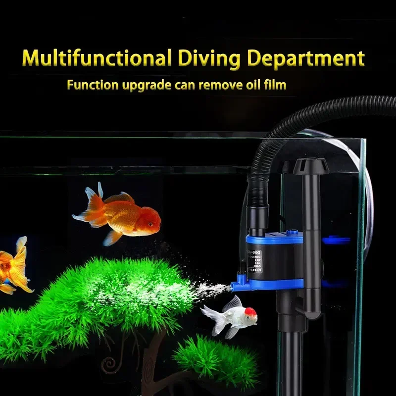 Аквариум 3 в 1 водяной насос погружная фильтрация аквариум Водяной