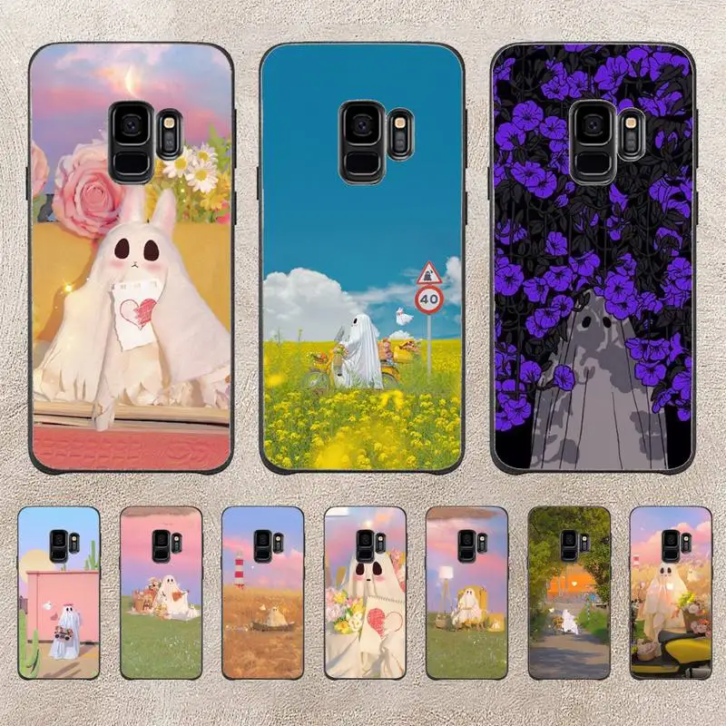 

Cute Ghost Phone Case For Samsung Galaxy J200 J2 Prime J2 Pro J6 2018 J250 J4 Plus J415 J5 Prime J7