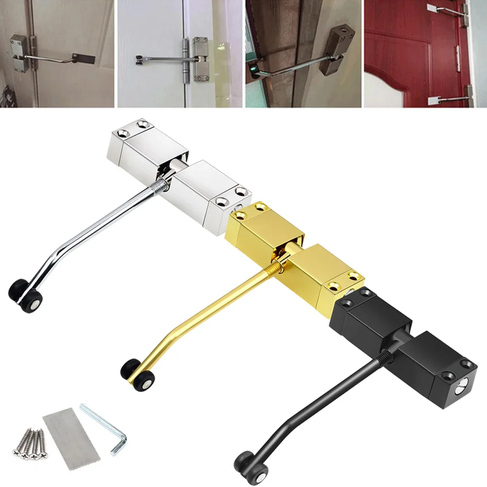 

Stainless Steel Automatic Spring Door Closer Door Closing Device Can Adjust The Door Closing Device Furniture Accessories Tool