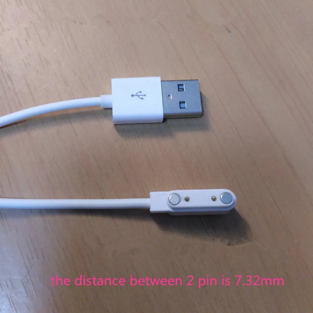 Магнитный зарядный кабель для смарт-часов 2pin 7 62 мм |