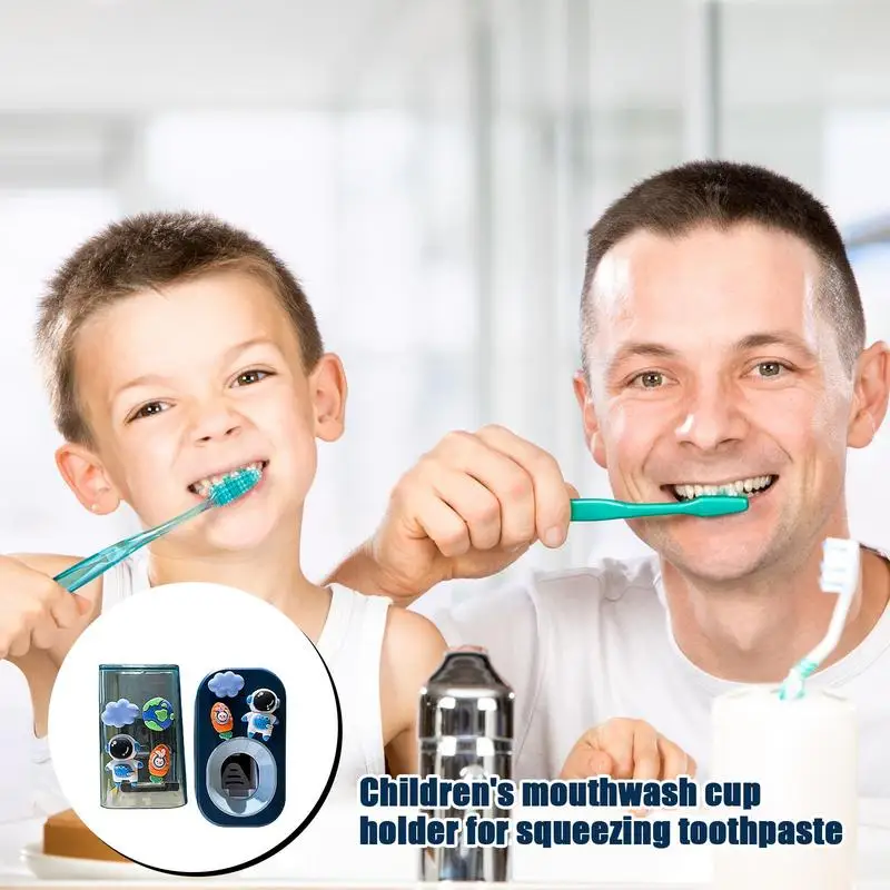 Автоматический Дозатор зубной пасты для детей милая настенная подставка щетки