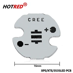 50 шт.Лот 16 мм CREE XPEXPGXTE3535 светодиодная черная плата PCBалюминиевая Базовая пластинапечатная плата, специальное предложение