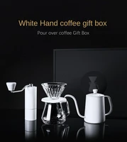 coffee gift set full set pour over coffee gift box household dripping hand wash pot coffee grinder filter cup barista tools