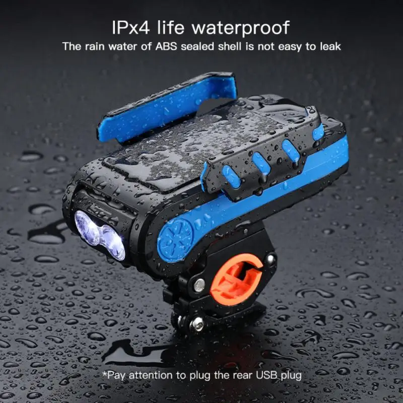 

Multifunction Bike Light 2400/4000mAh MTB Bicycle Horn Front Lamp 550Lumens LED Headlight Cycling Flashlight Bike Accessories