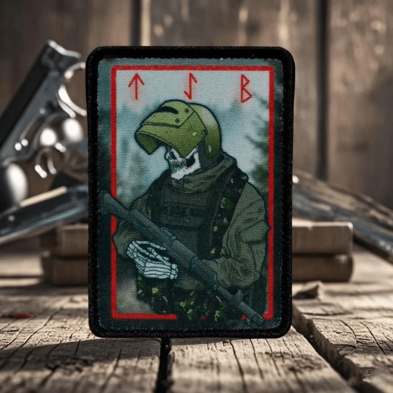 TSB нашивки на липучке с принтом черепа Tankman Reaper тактическая нашивка со скелетом