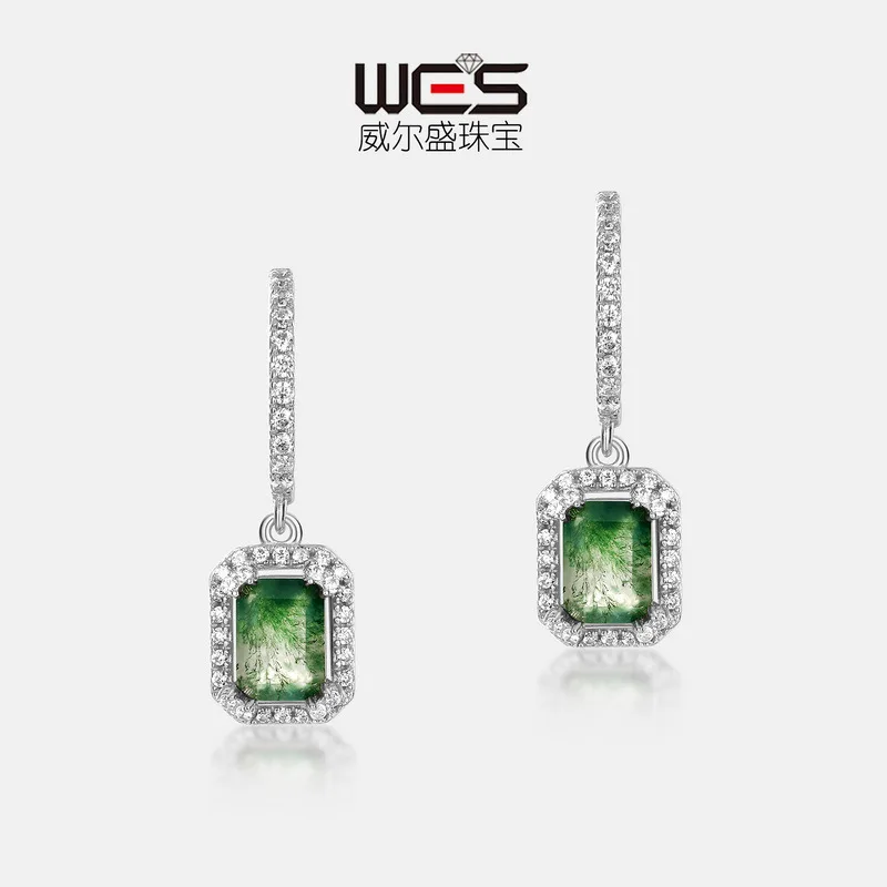 Серьги из 18-каратного золота с инкрустацией цветными детскими камнями PT950