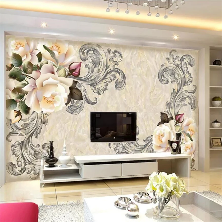 

Custom wallpaper 3d murals marble pattern wallpaper living room bedroom decorative painting wall papers home decor papier peint