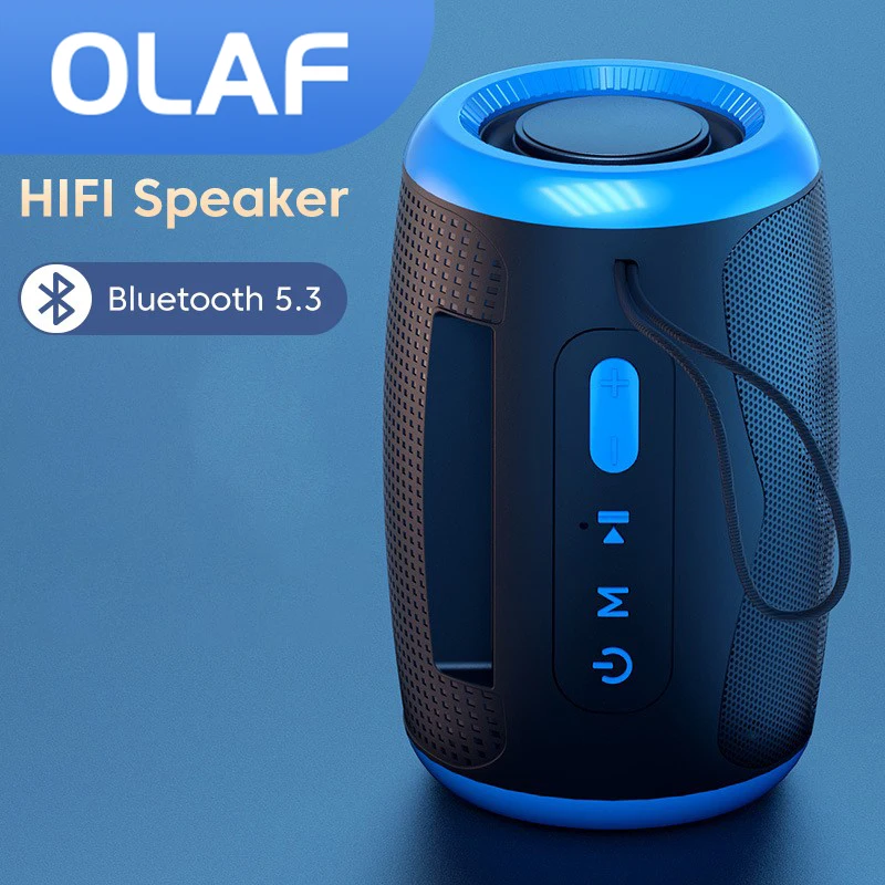 

Portable Wireless Speakers Bluetooth 5.3 TWS Subwoofers Waterproof Outdoor Loudspeakers AUX TF USB Stereo Music Box High Volume