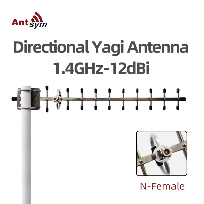 

Yagi Antenna 1.4GHz 12dbi Outdoor Directional Antenna N-female