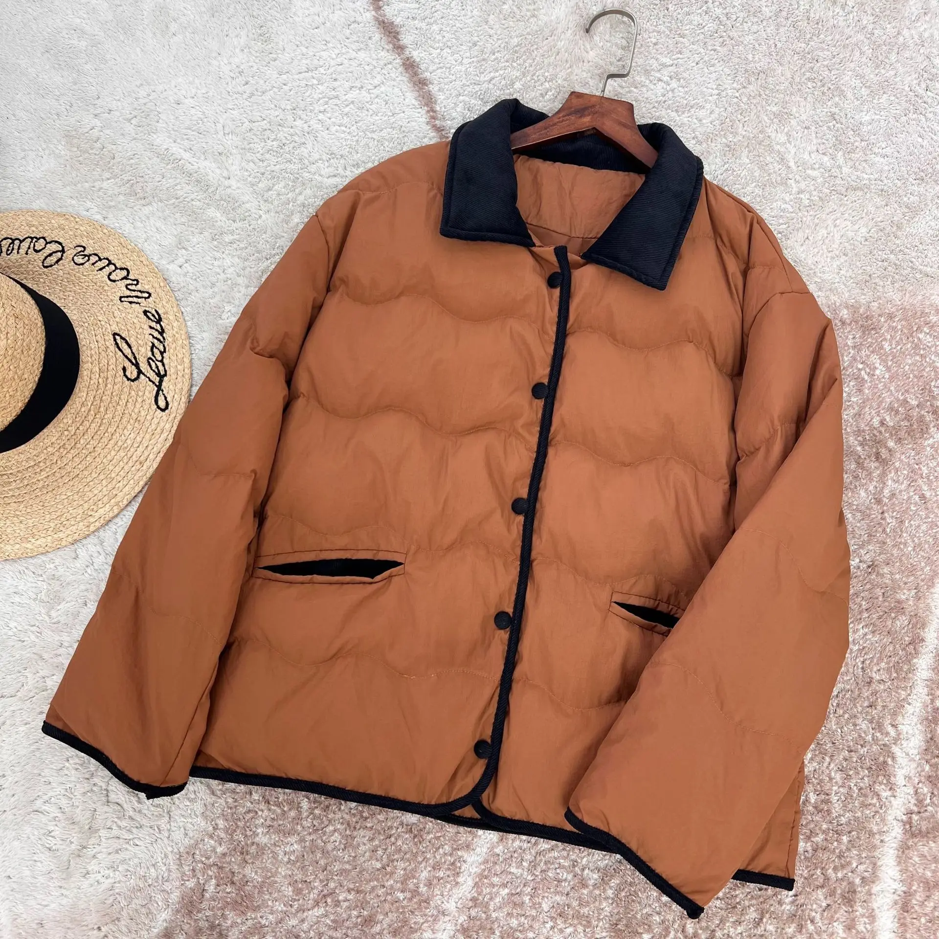 Restore Ancient Down Jacket Woman Winter 2023 Demi-season Spring Parka Fluffy New In Outerwear Shirts and Blouses Sleeveless