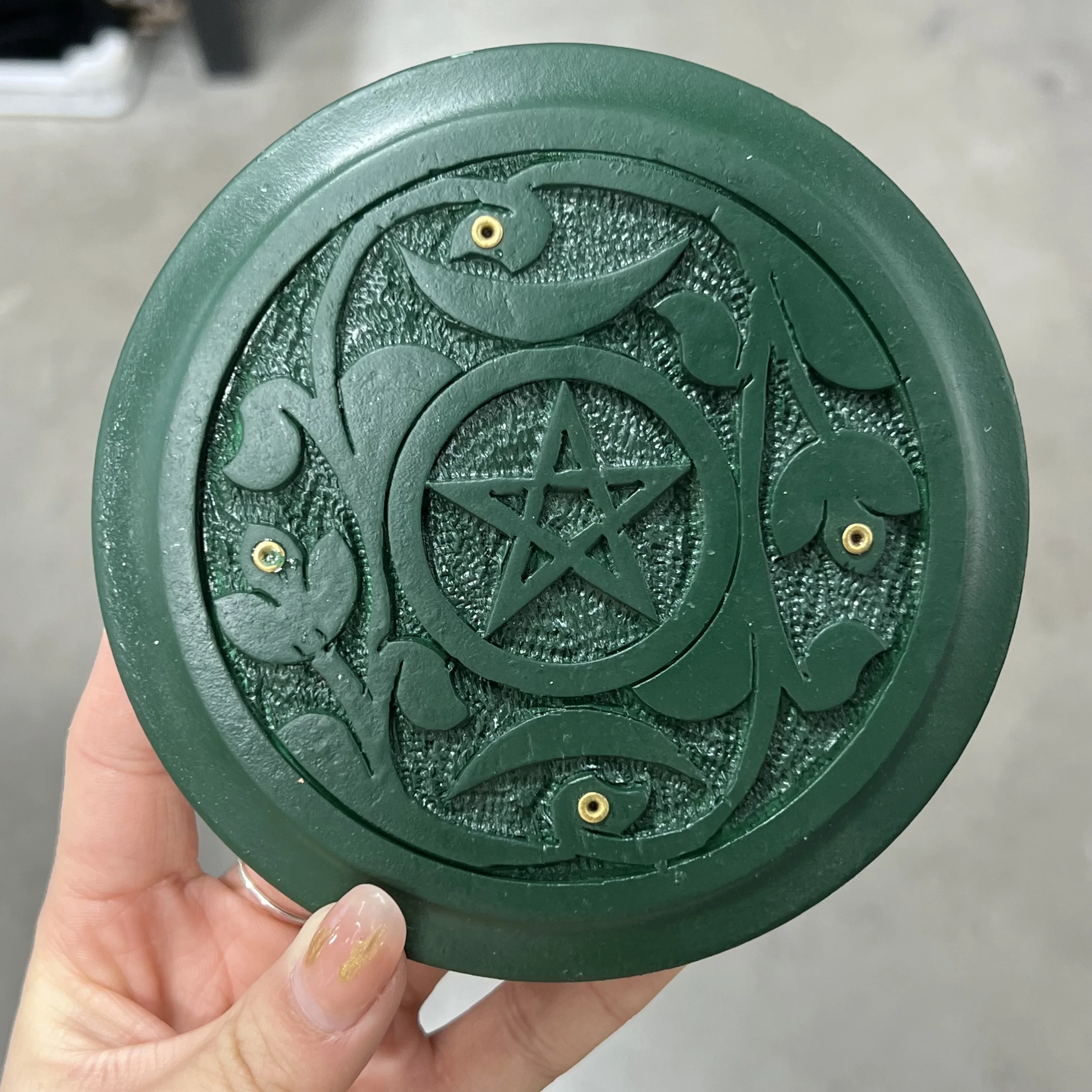 

Полимерный держатель для благовоний, пентаграмма для йоги, энергии, медитации, домашний декор