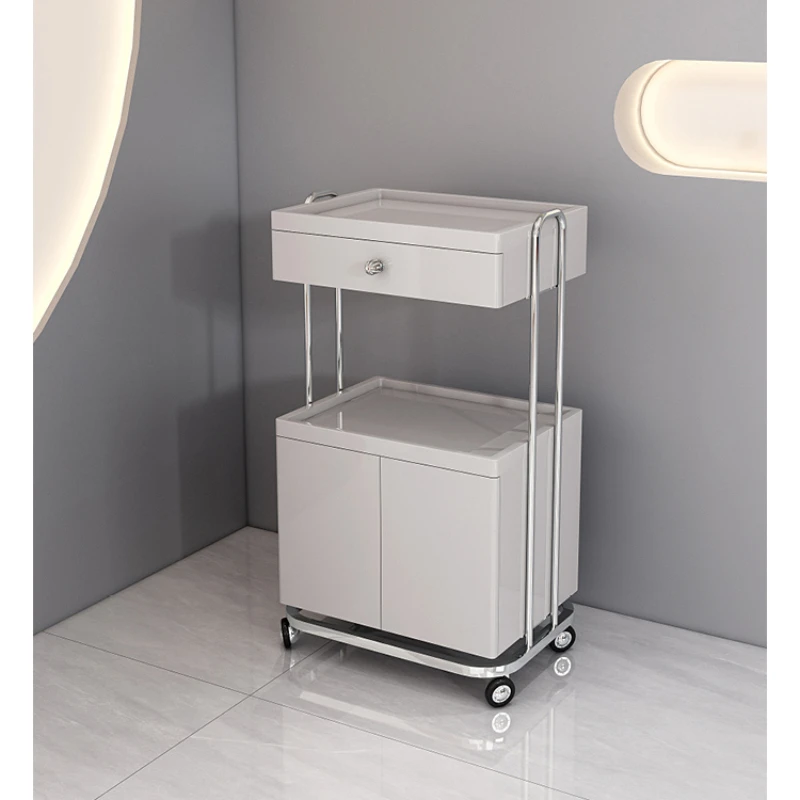 Чайный спа-тележка из нержавеющей стали для салона чистка ресниц косметическое