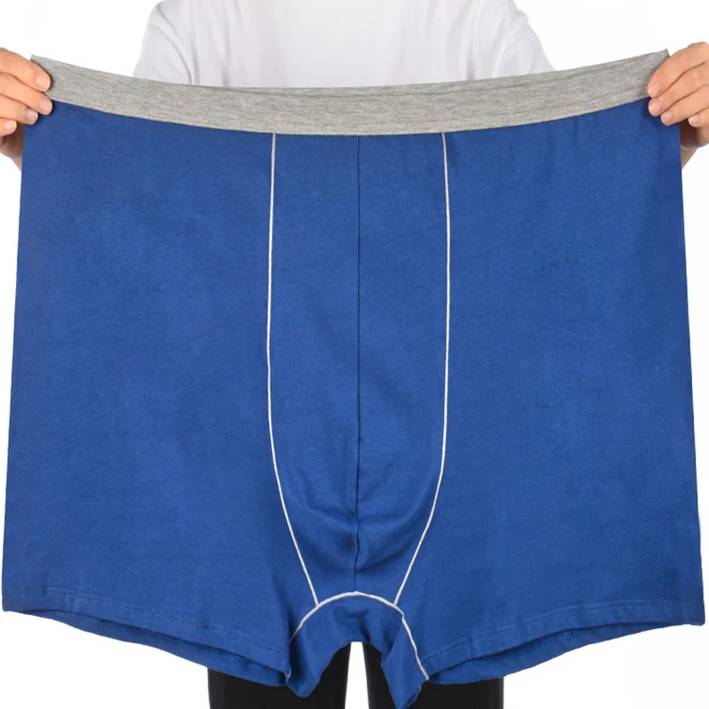 

100% Cotton Big Size Underpants Men's Boxer Briefs Plus Size Large Size Shorts Breathable Cotton Underwear 10XL