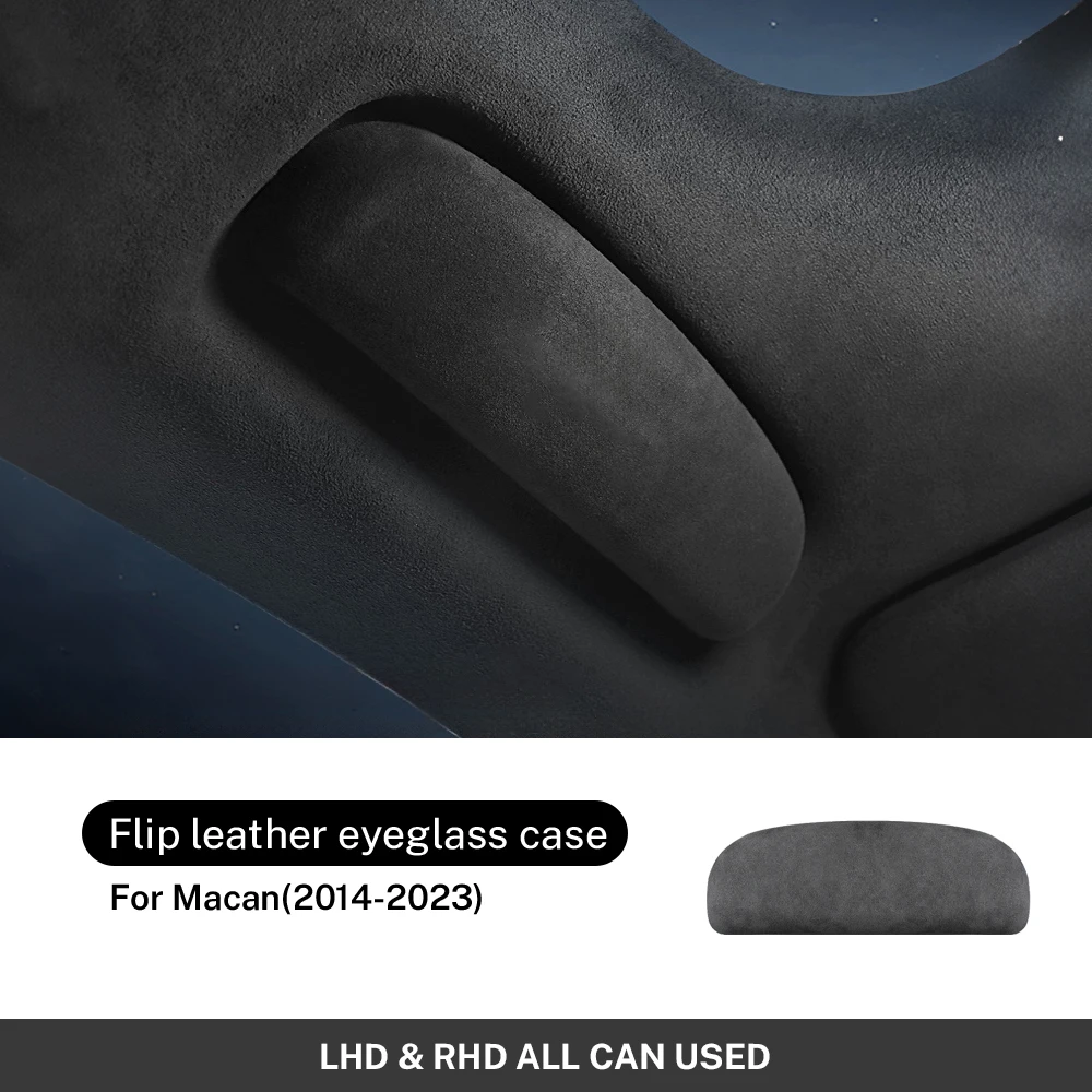 

Итальянская премиальная замша для Porsche Macan 2014 2015 2016 2017 2018 2019 2020 2021 2022 2023 Cayenne Panamera 2018 2019 2020 2021 2022 2023 Футляр для очков Ящик для хранения держатель солнцезащитных очков Аксессу