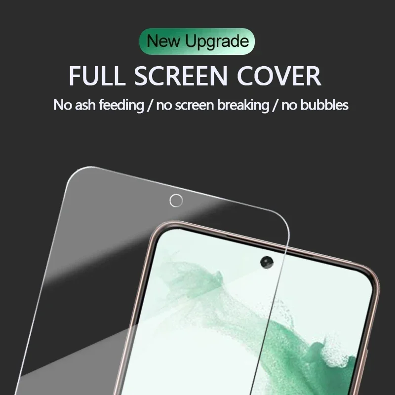 Фото 2 шт. разблокировка по отпечатку пальца закаленное стекло для Samsung Galaxy S24 Ultra S23 S21 S20 FE S24 S23 S22 Plus Защитное стекло для экрана №3